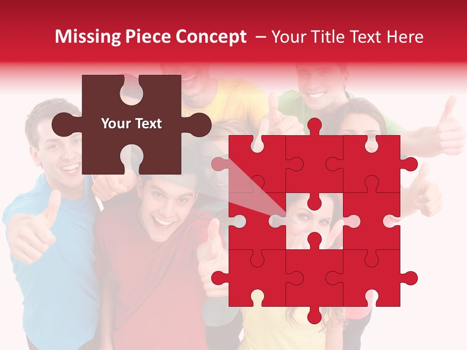 Hand Unity Smile PowerPoint Template