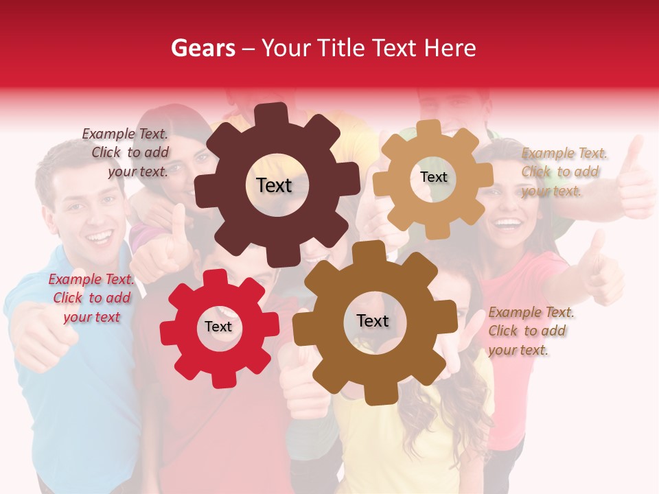 Hand Unity Smile PowerPoint Template