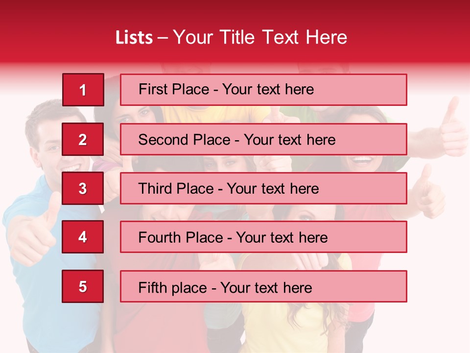 Hand Unity Smile PowerPoint Template