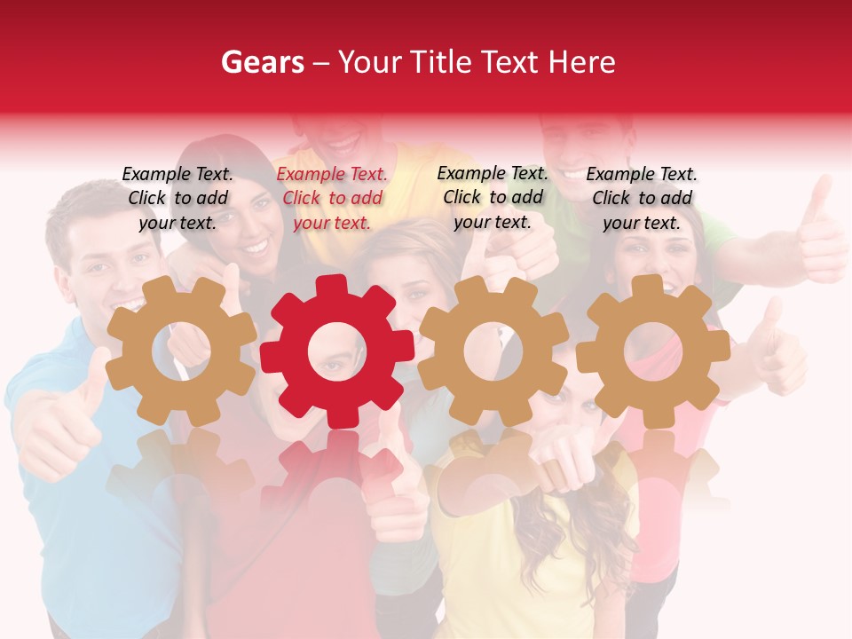 Hand Unity Smile PowerPoint Template