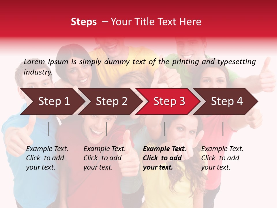 Hand Unity Smile PowerPoint Template