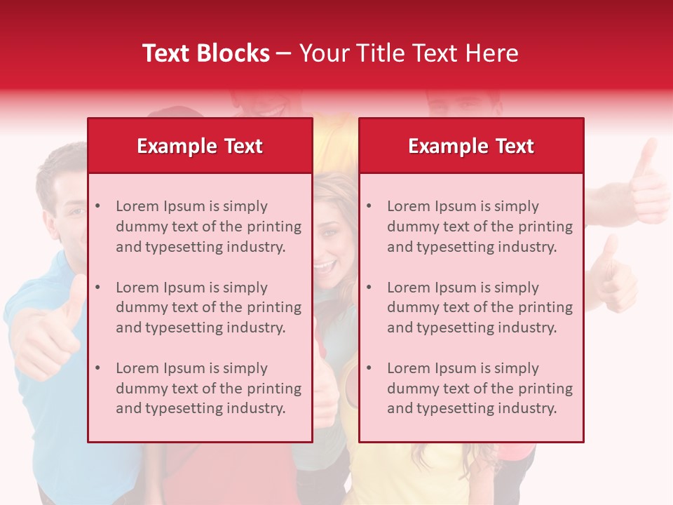 Hand Unity Smile PowerPoint Template