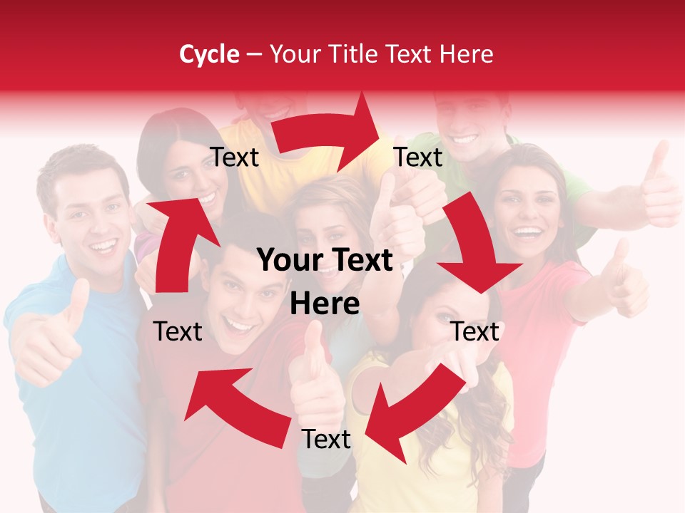 Hand Unity Smile PowerPoint Template