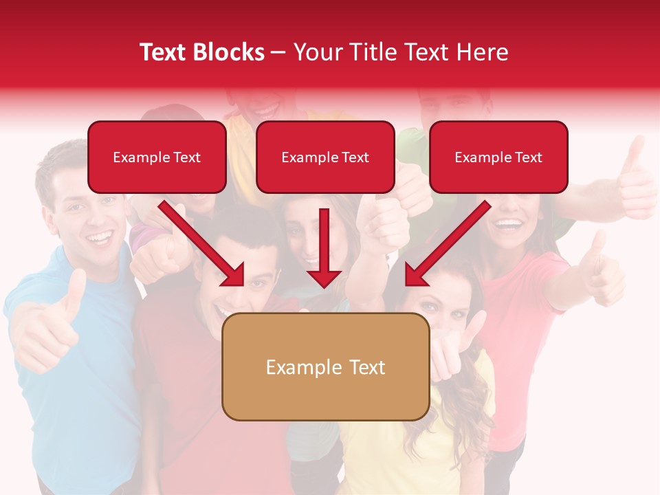Hand Unity Smile PowerPoint Template