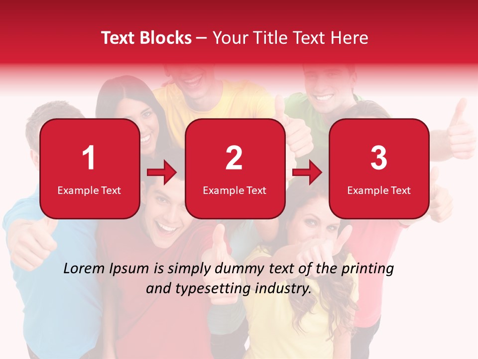 Hand Unity Smile PowerPoint Template