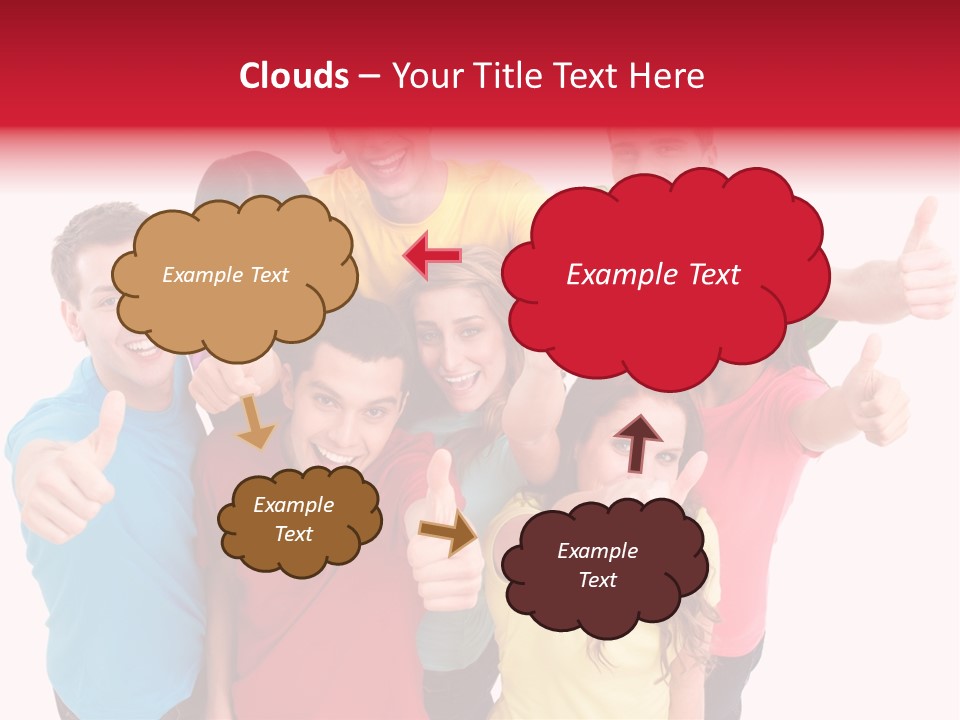 Hand Unity Smile PowerPoint Template
