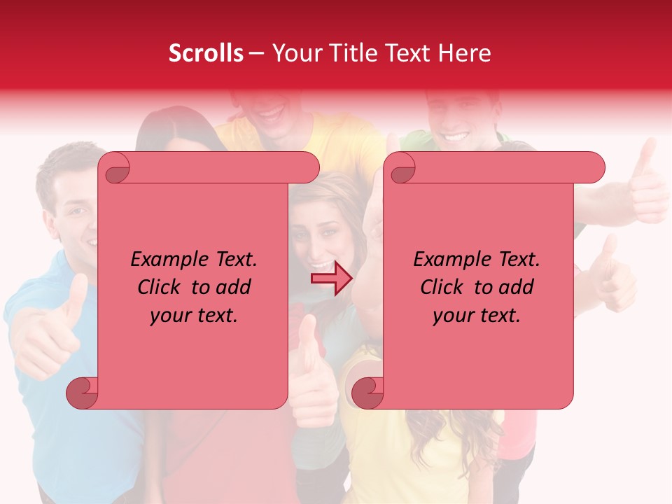 Hand Unity Smile PowerPoint Template