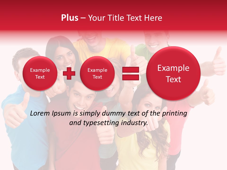 Hand Unity Smile PowerPoint Template