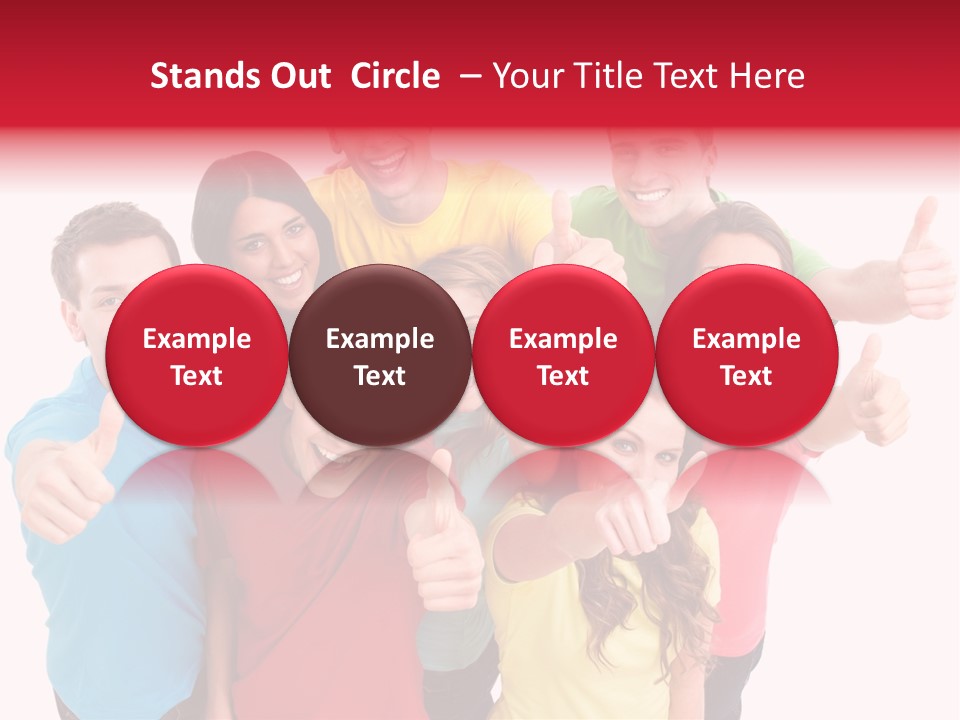 Hand Unity Smile PowerPoint Template