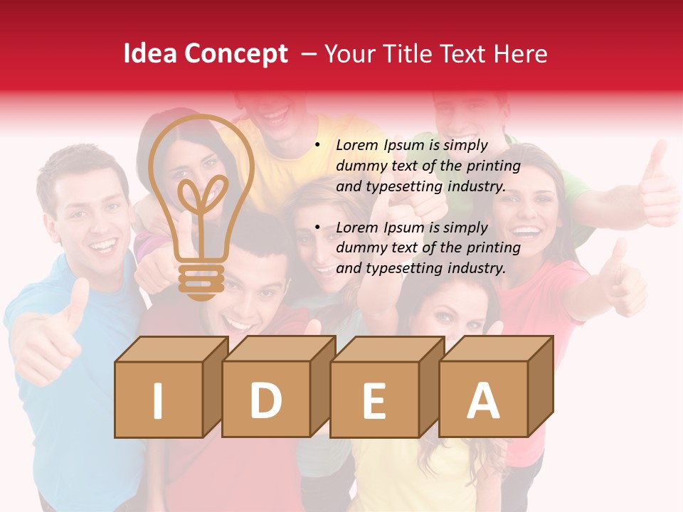 Hand Unity Smile PowerPoint Template