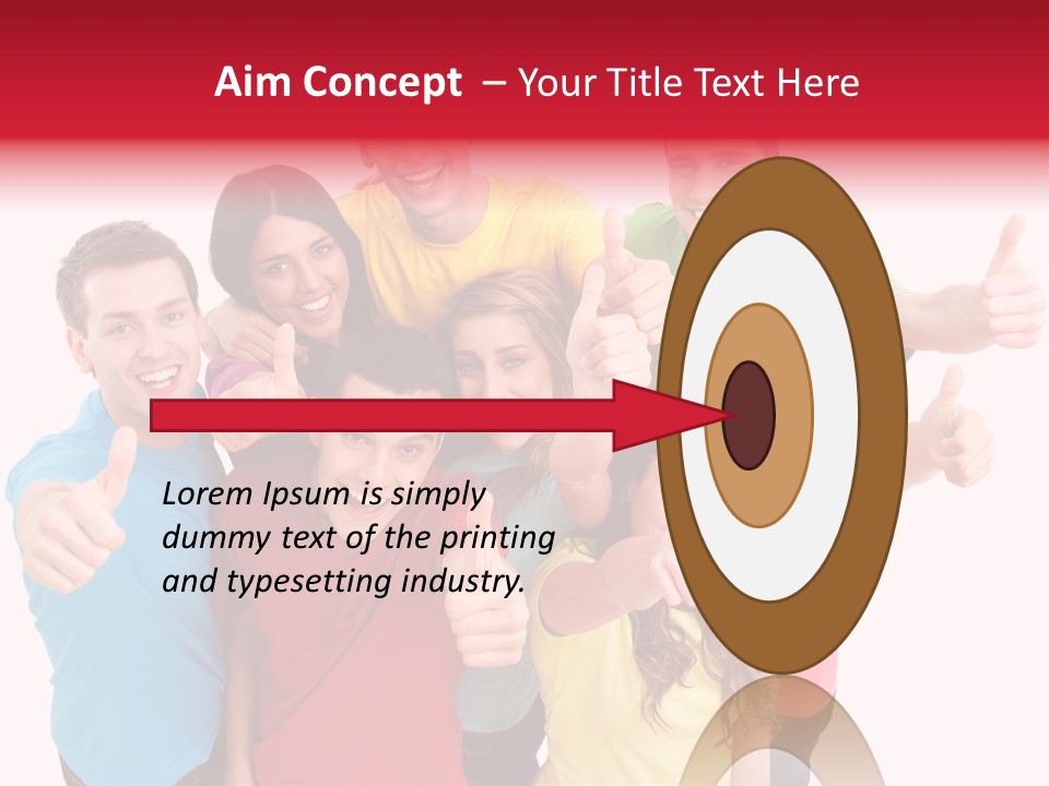 Hand Unity Smile PowerPoint Template