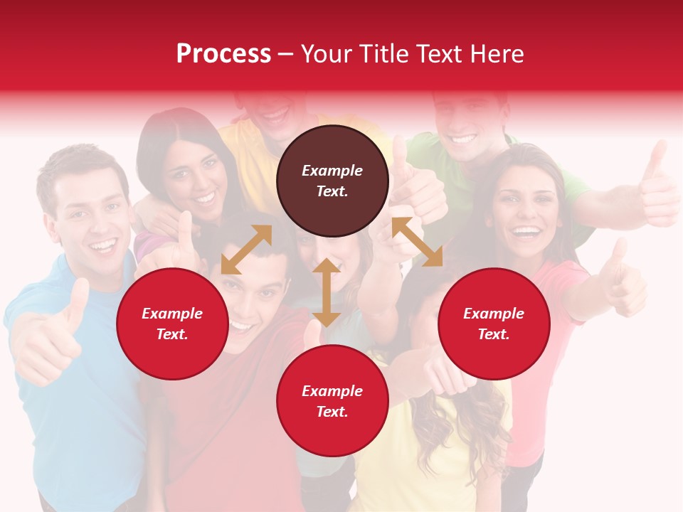 Hand Unity Smile PowerPoint Template