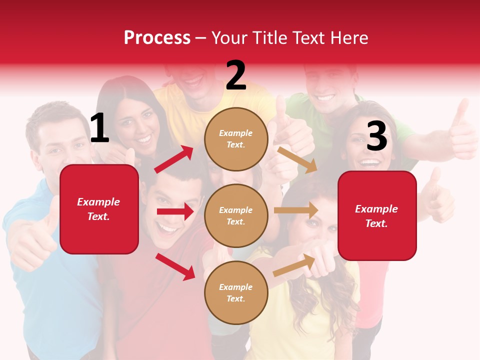 Hand Unity Smile PowerPoint Template