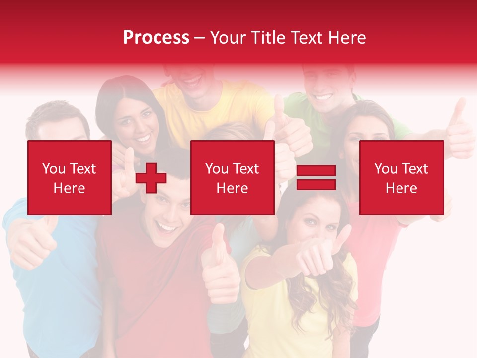 Hand Unity Smile PowerPoint Template