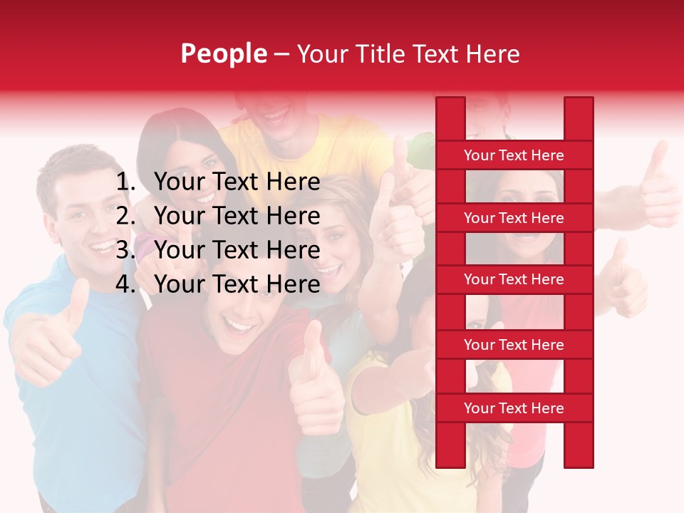 Hand Unity Smile PowerPoint Template
