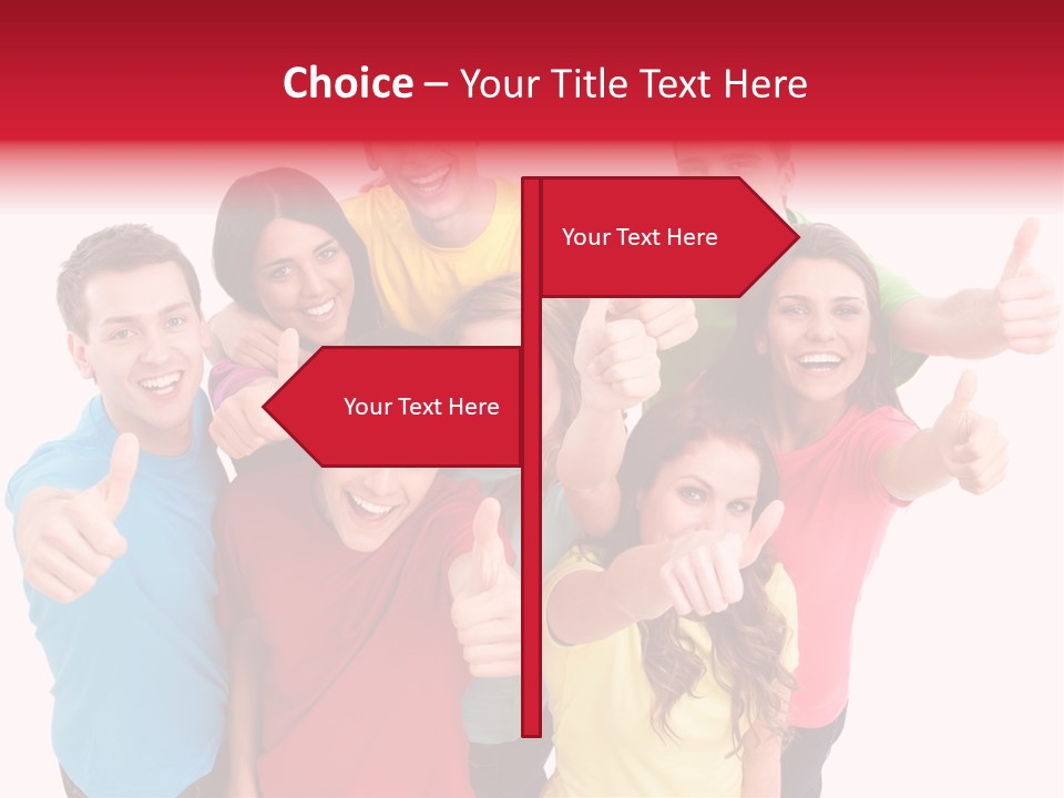 Hand Unity Smile PowerPoint Template