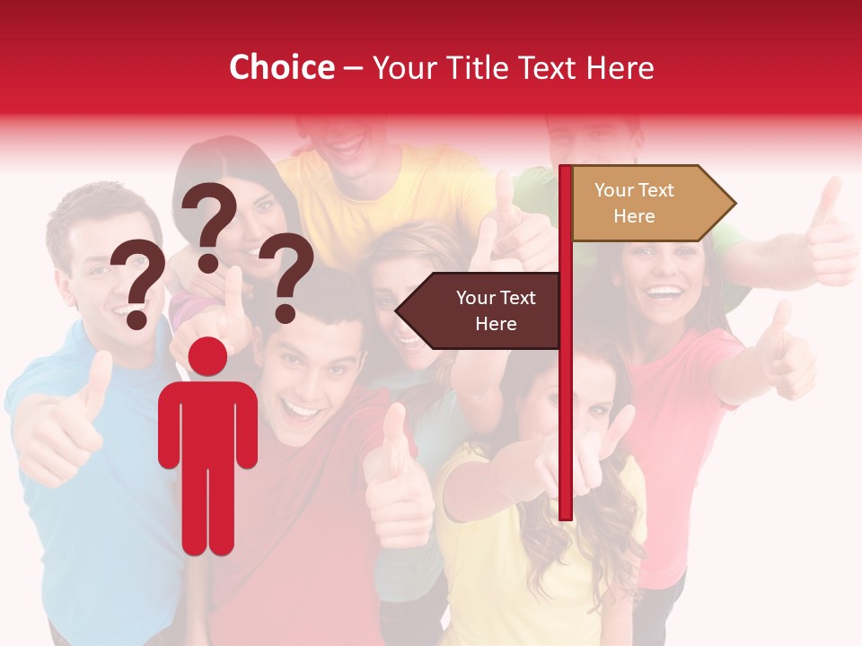 Hand Unity Smile PowerPoint Template