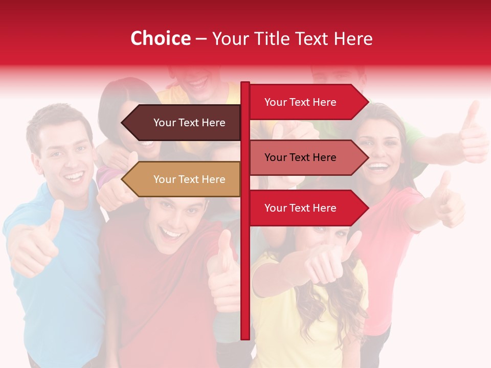 Hand Unity Smile PowerPoint Template