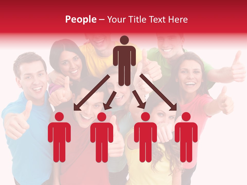 Hand Unity Smile PowerPoint Template