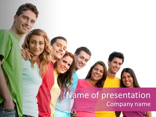 Relax Joyful Teen PowerPoint Template