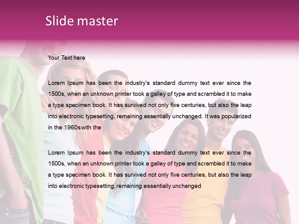 Relax Joyful Teen PowerPoint Template