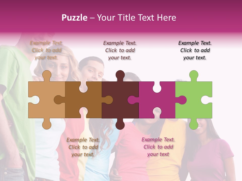 Relax Joyful Teen PowerPoint Template