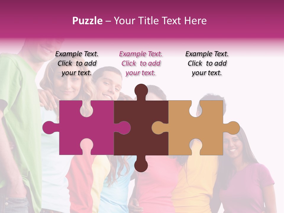 Relax Joyful Teen PowerPoint Template