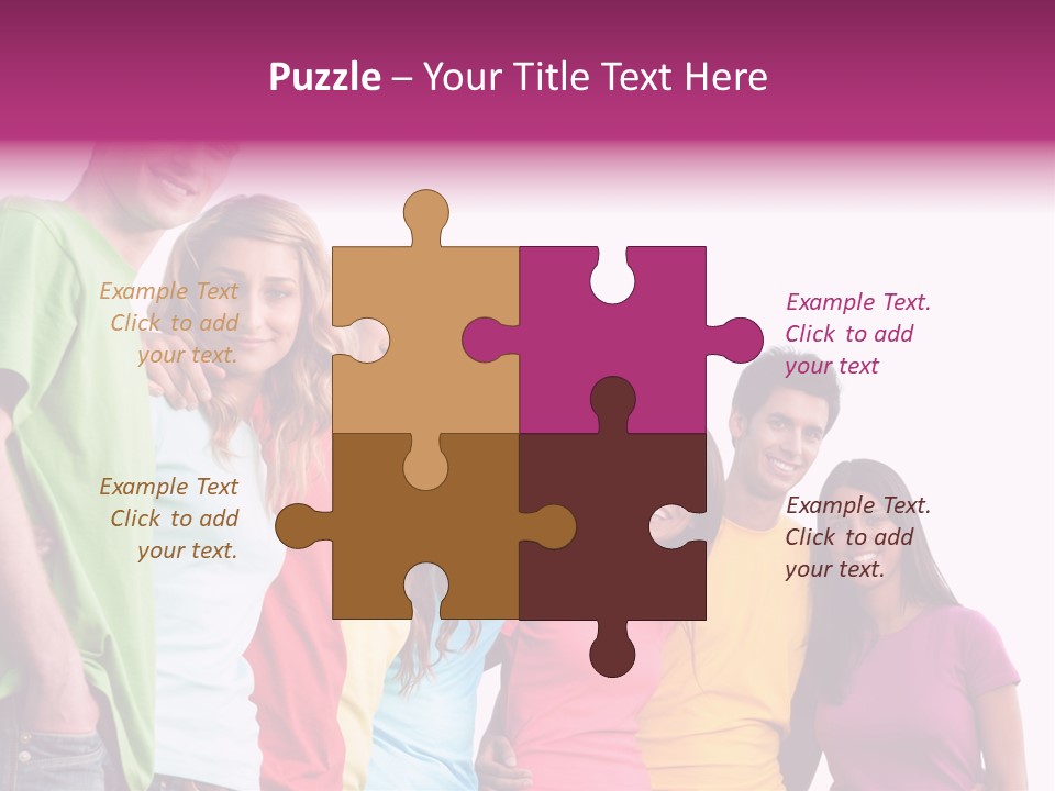 Relax Joyful Teen PowerPoint Template