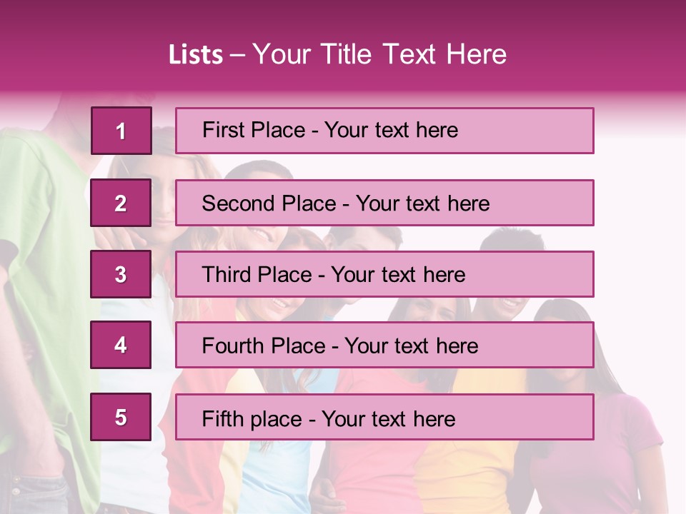 Relax Joyful Teen PowerPoint Template