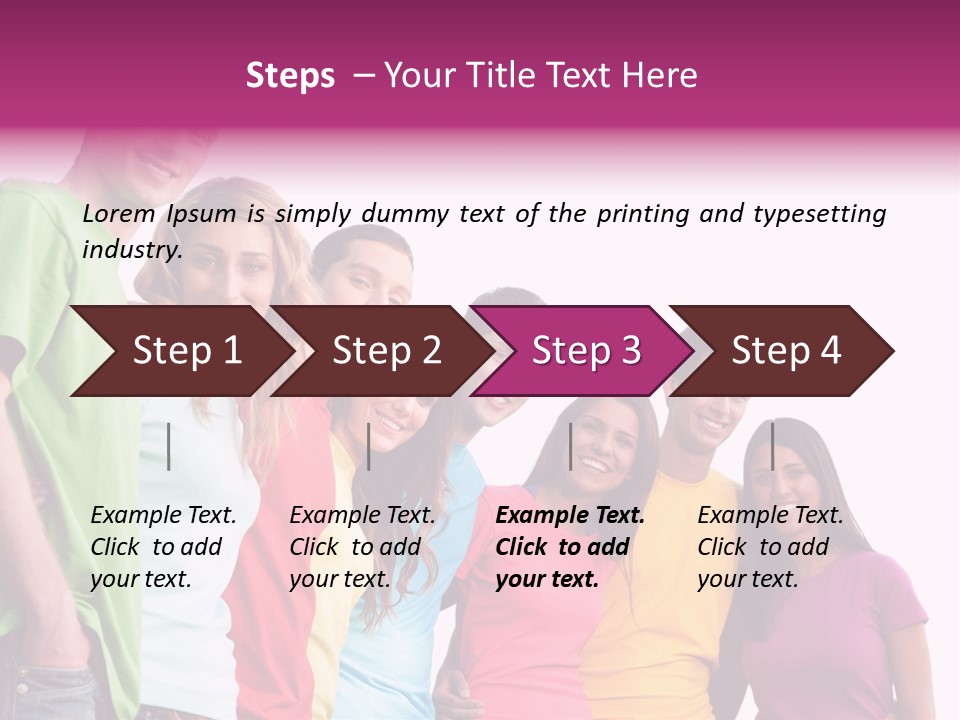 Relax Joyful Teen PowerPoint Template