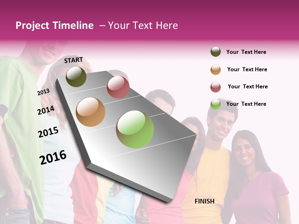 Relax Joyful Teen PowerPoint Template