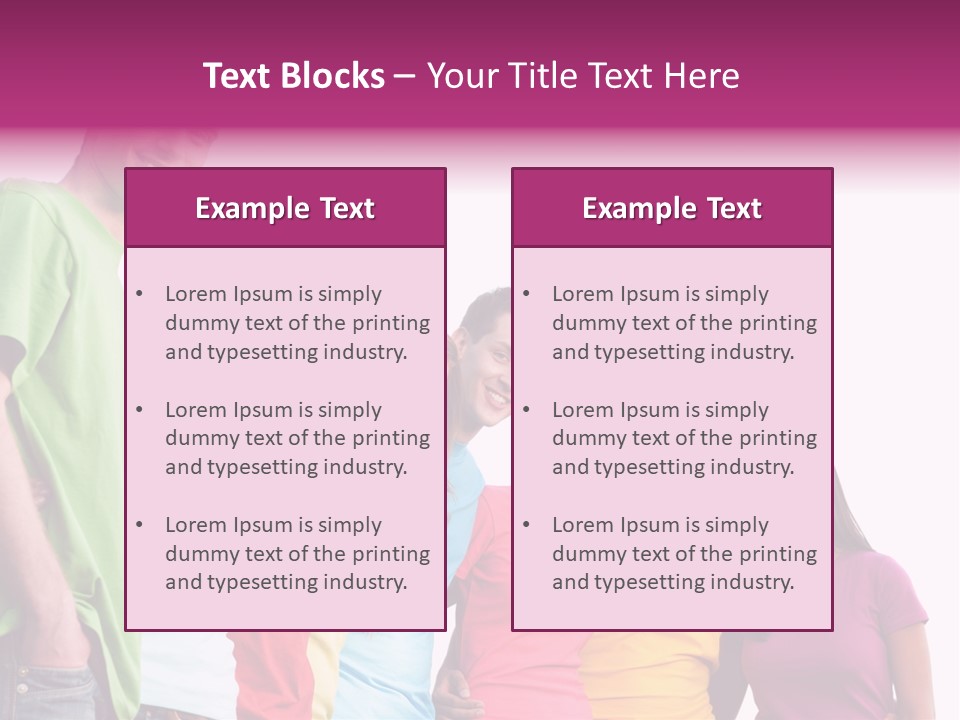 Relax Joyful Teen PowerPoint Template