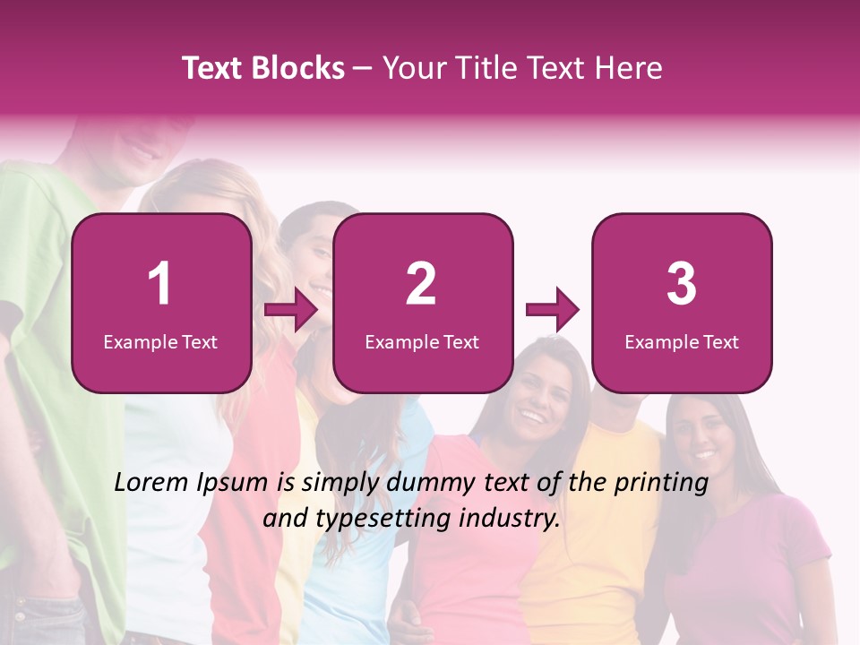 Relax Joyful Teen PowerPoint Template