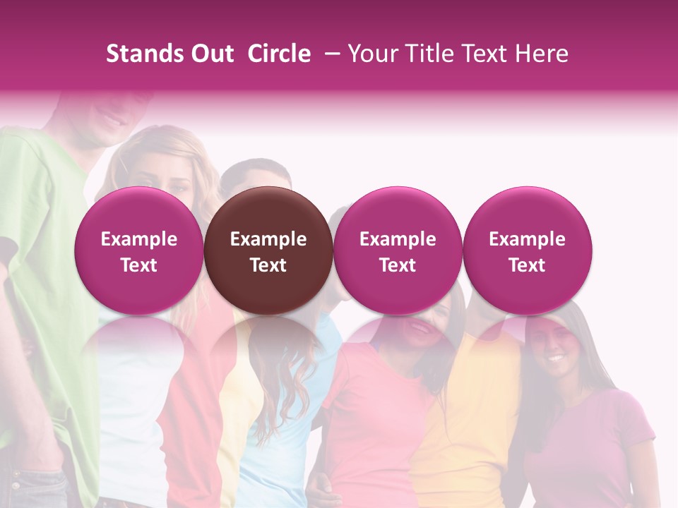 Relax Joyful Teen PowerPoint Template