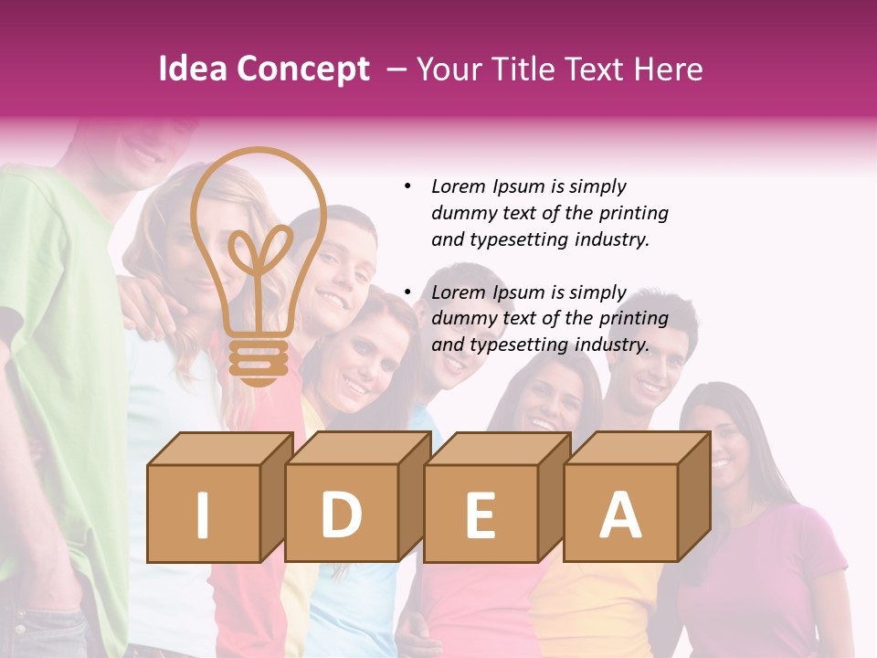 Relax Joyful Teen PowerPoint Template