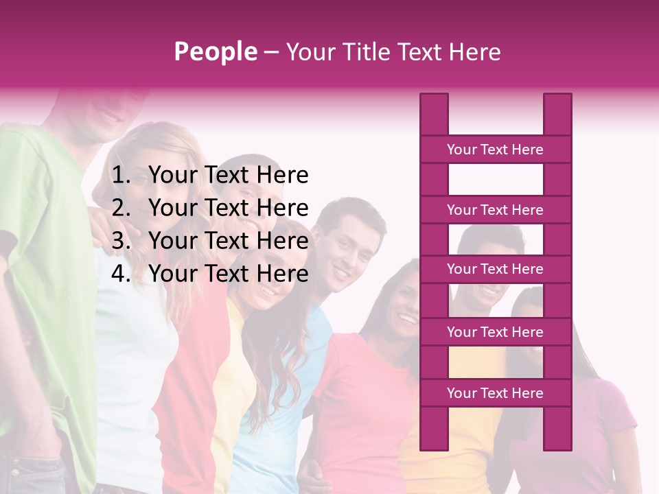 Relax Joyful Teen PowerPoint Template