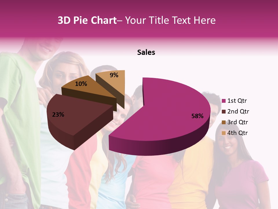 Relax Joyful Teen PowerPoint Template