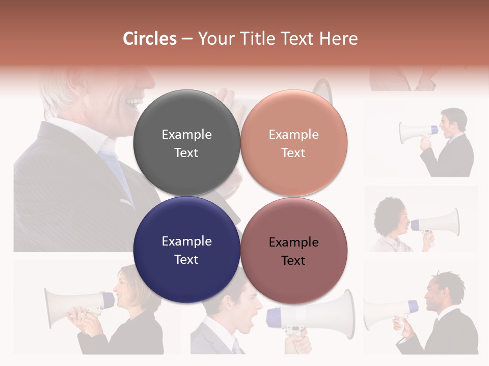 Background Loudspeaker Energy PowerPoint Template