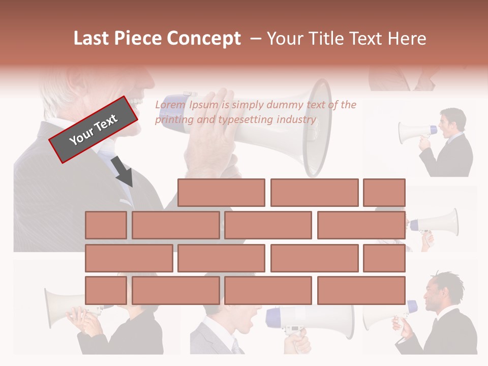 Background Loudspeaker Energy PowerPoint Template