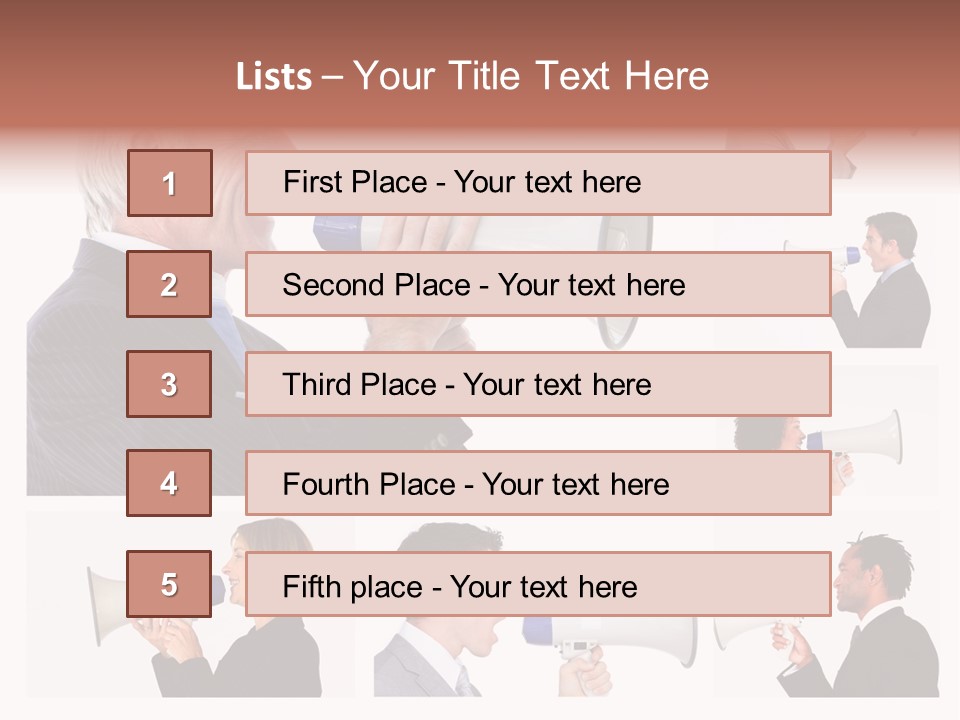 Background Loudspeaker Energy PowerPoint Template