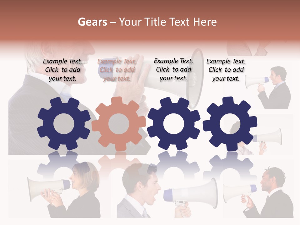 Background Loudspeaker Energy PowerPoint Template