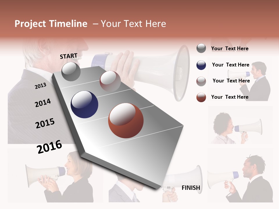 Background Loudspeaker Energy PowerPoint Template
