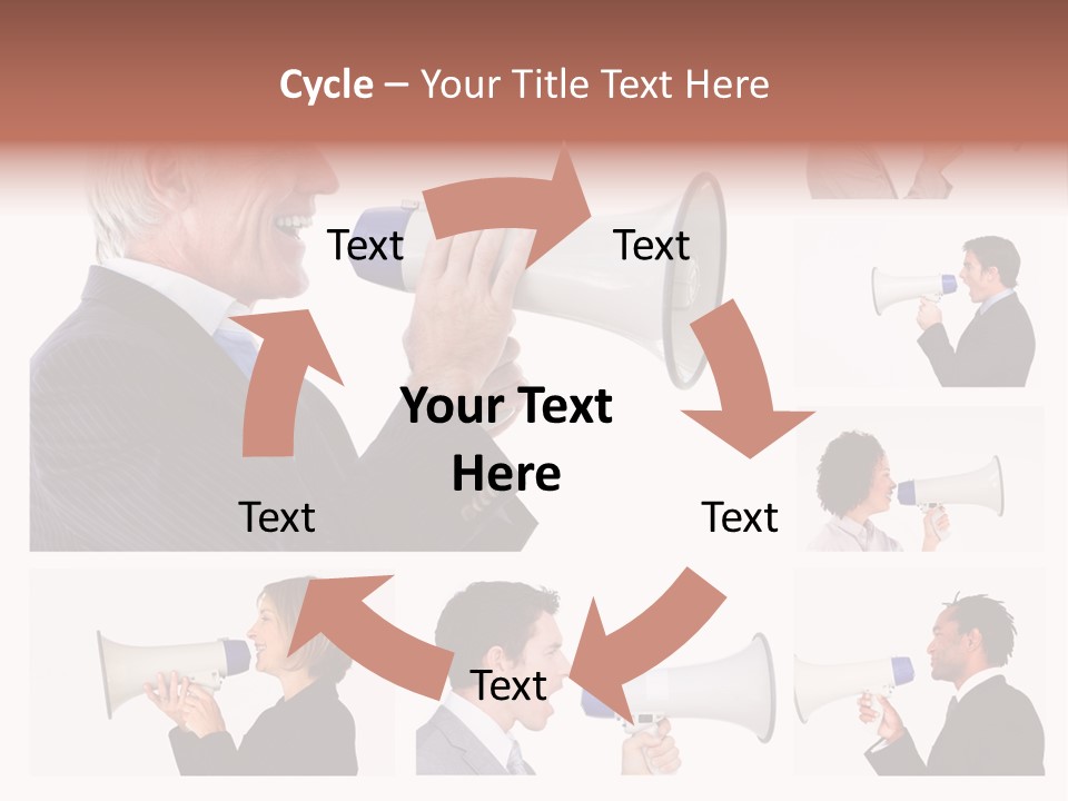 Background Loudspeaker Energy PowerPoint Template