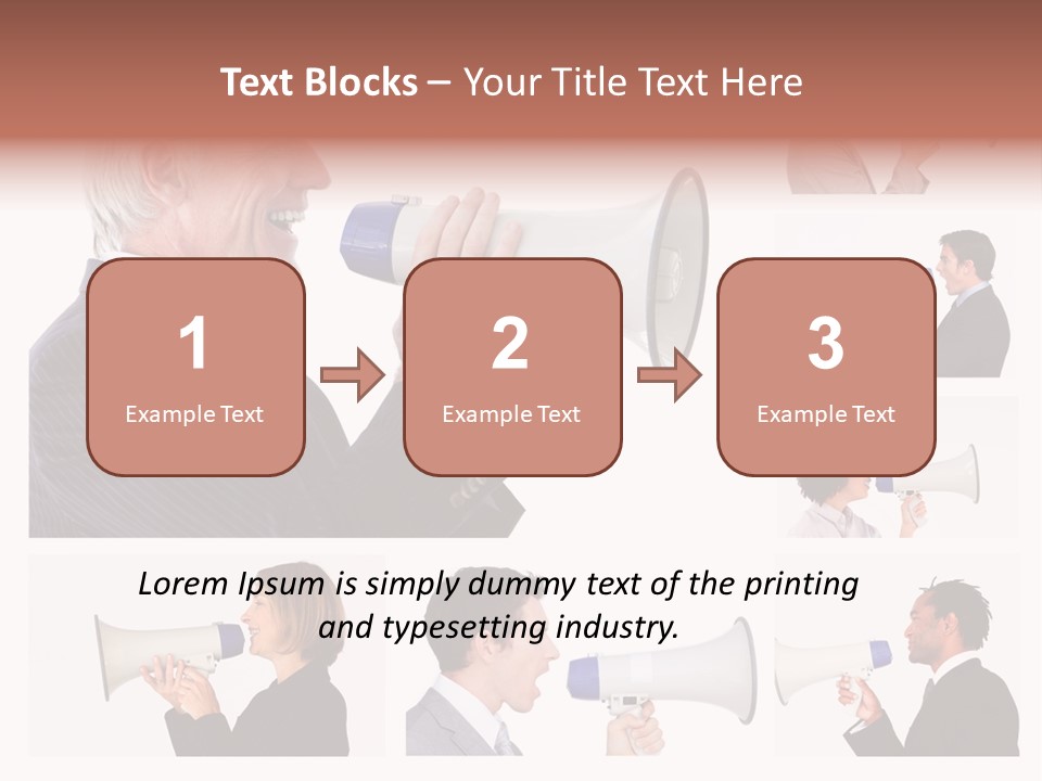 Background Loudspeaker Energy PowerPoint Template