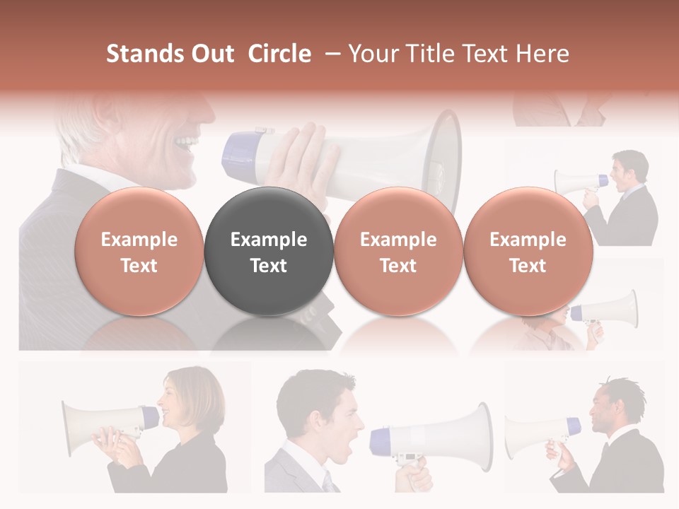 Background Loudspeaker Energy PowerPoint Template