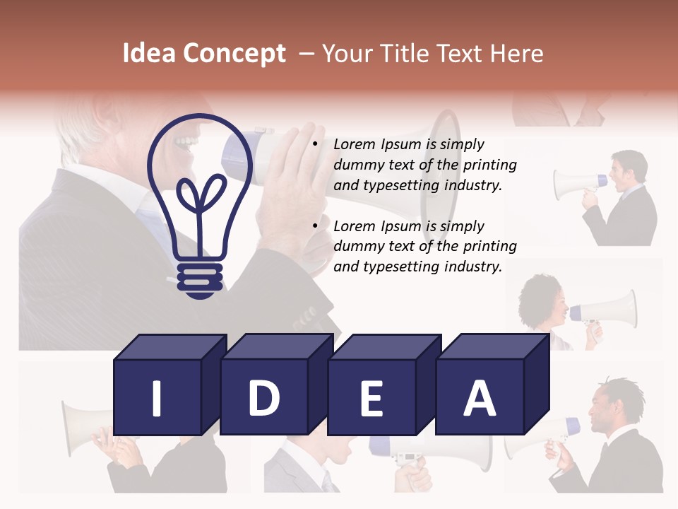 Background Loudspeaker Energy PowerPoint Template