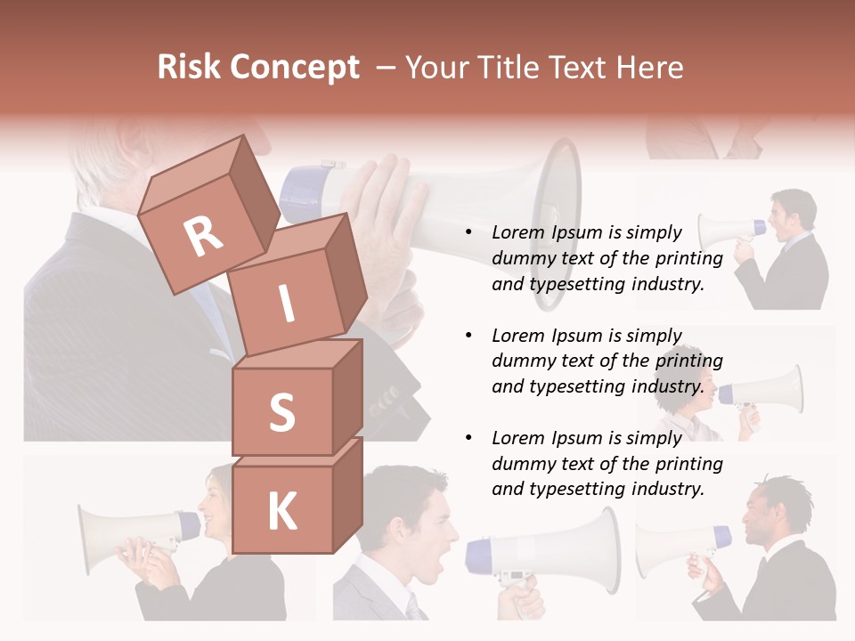 Background Loudspeaker Energy PowerPoint Template