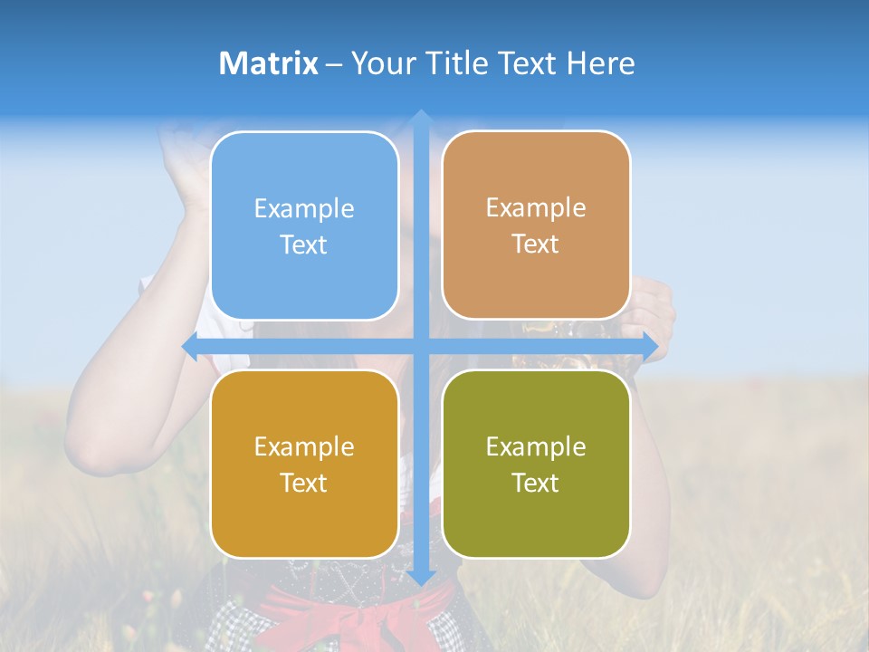 Girl Nature Jar PowerPoint Template