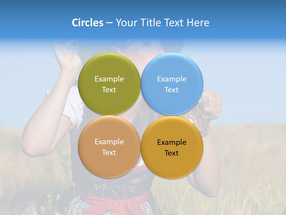 Girl Nature Jar PowerPoint Template