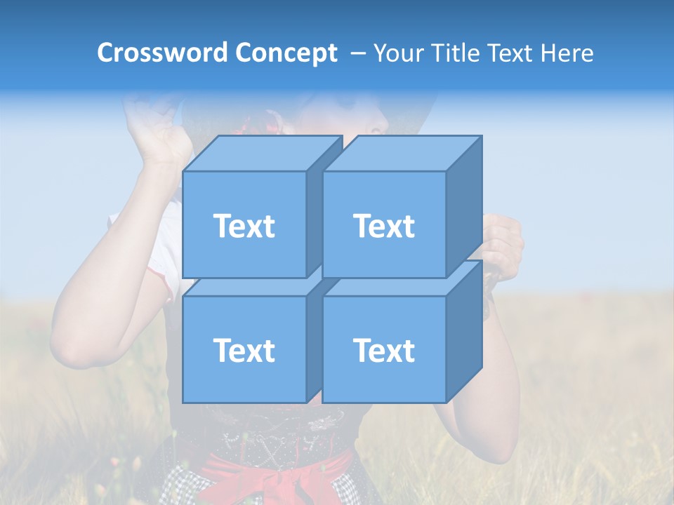 Girl Nature Jar PowerPoint Template